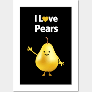 I Love Pears Posters and Art